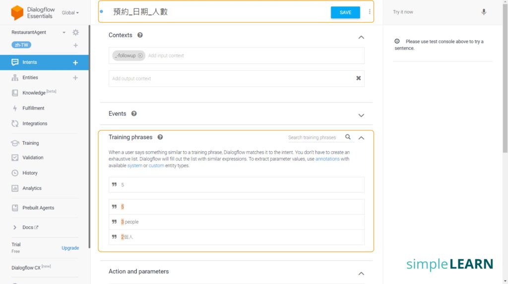 建立”預約_日期_custom”後續意圖