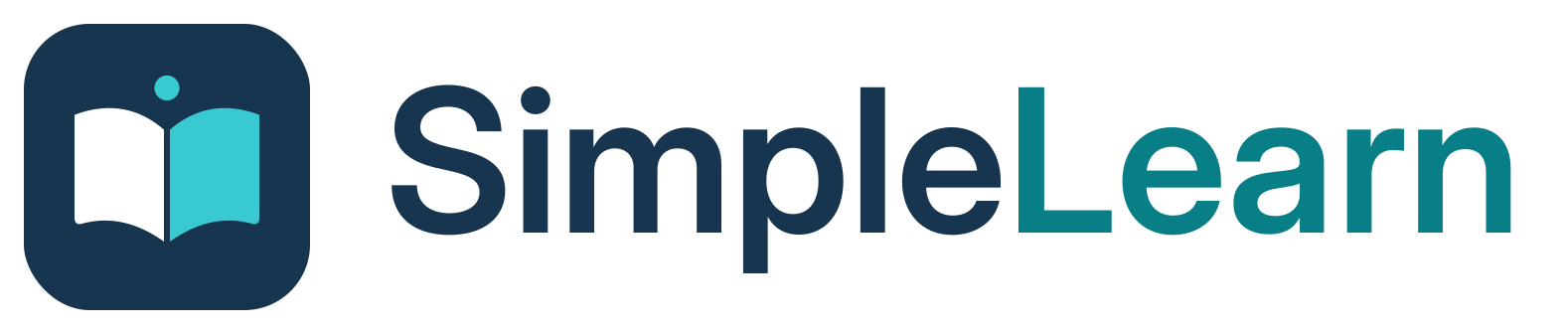 SimpleLearn 標誌:深藍底圓角方框內一本打開的書,旁邊是 SimpleLearn 字樣